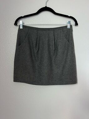 J. Crew Charcoal Gray Mini Skirt